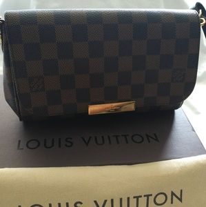 Authentic Louis Vuitton Damier Ebene Favorite PM
